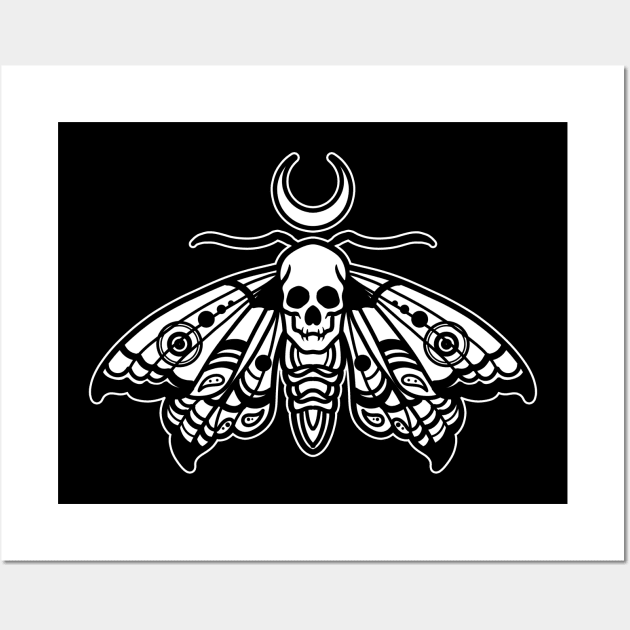 skull moth Wall Art by donipacoceng